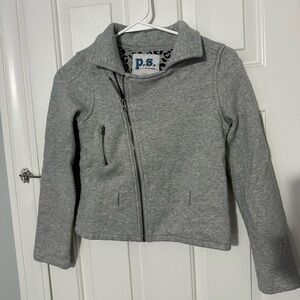 P.S. Gray Asymmetrical Zip Jacket